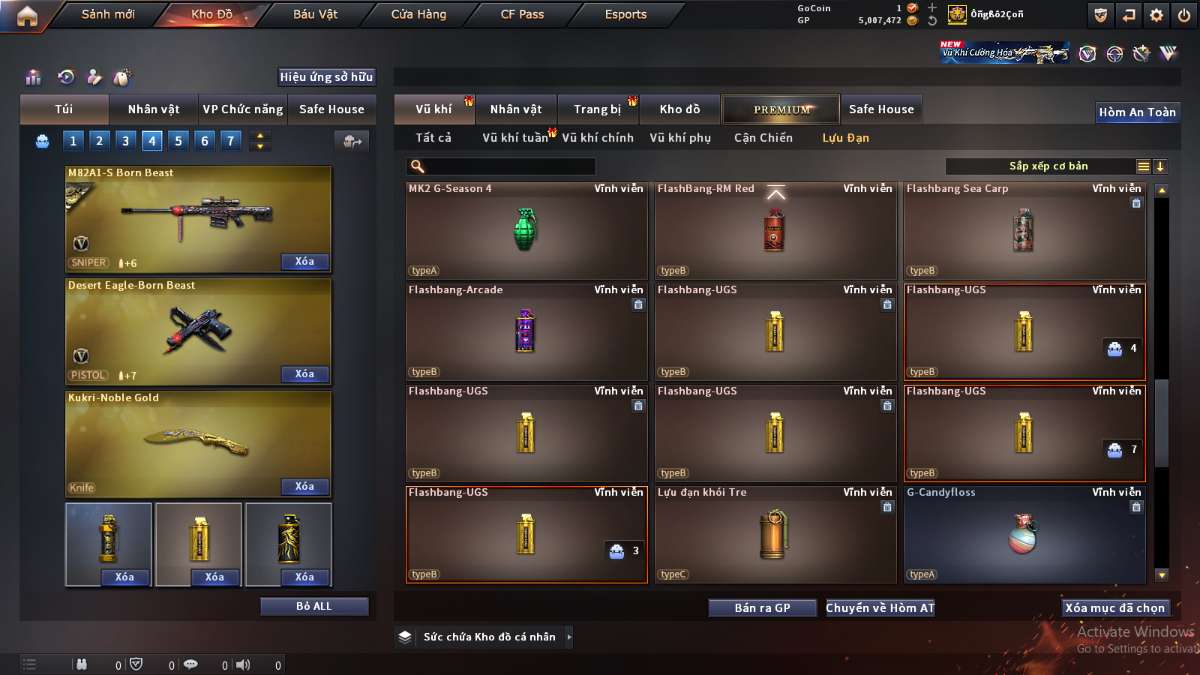 shop acc cf uy tin gia re